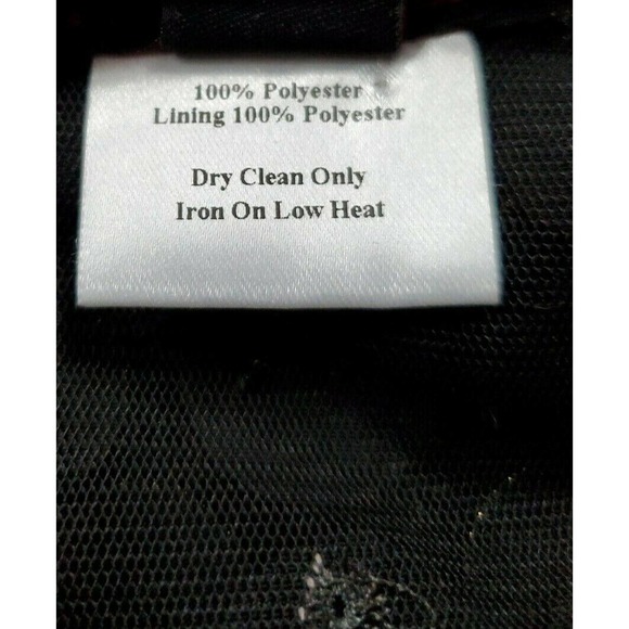 Nha Bhanh Sheer Small Button Down Black Shirt Circles w/Gold Trim Pussy Bow - Picture 10 of 10